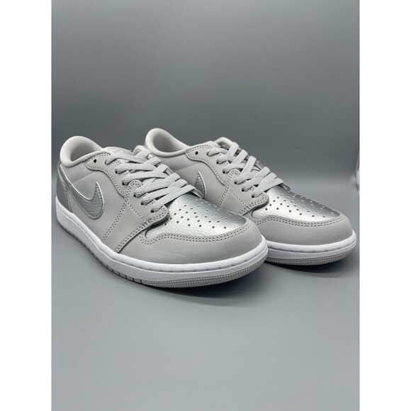 Air Jordan 1 Retro Low OG 'Metallic Silver' Size 9M 10.5W New wOGBox CZ0790-002